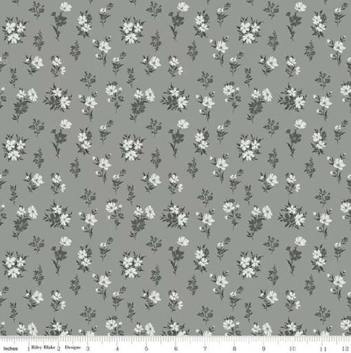 [C15232-SAGEGRAY] Floral Sage Gray