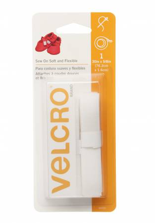 [90320V] VELCRO® Brand Fastener Soft & Flex Sew-In White 5/8in x 30in