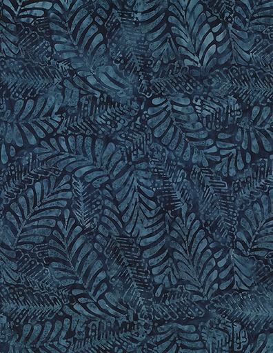 [22299-444] Large Leaves Dark Blue