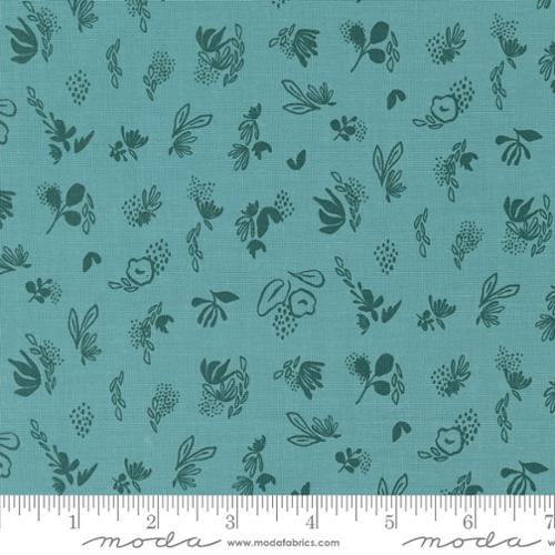 [45616-25] Teal Floral