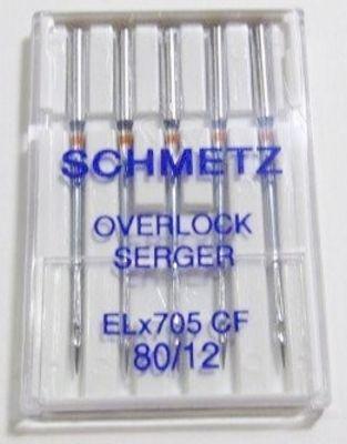 [ELX705CF80] Serger Chrome Size 80 Needles