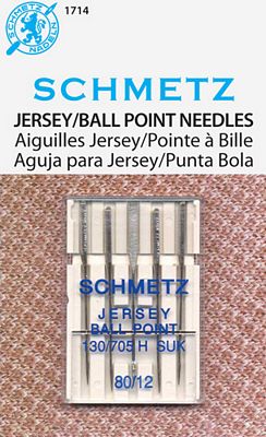 [S-1714] Jersey/Ballpoint 5-pk sz12/80