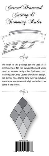 [JNQ00263BRL-WS] Curved Diamond Cut/Trim Ruler