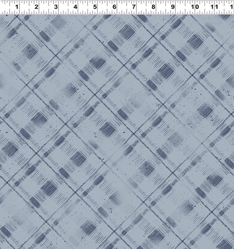 [Y3586-88] Denim Diagonal Plaid