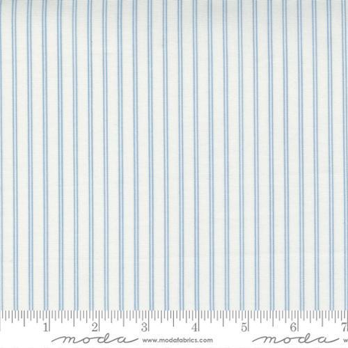 [55267-24] Cream Blue Stripe