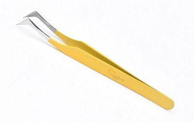 [SS507] Angled Precision Tweezers 4.5"