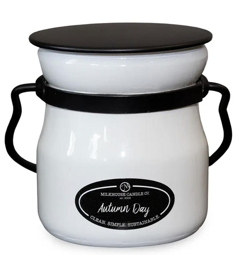 [43730] Cream Jar Autumn Day