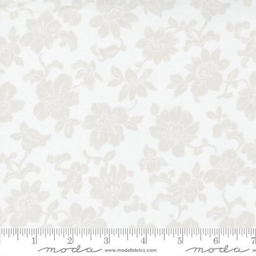 [18740-11] Linen White Pebble Main Floral