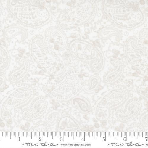 [18742-11] Linen White Pebble Paisley