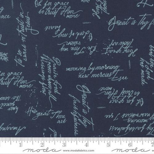 [45554-21] Navy Noted Text & Words