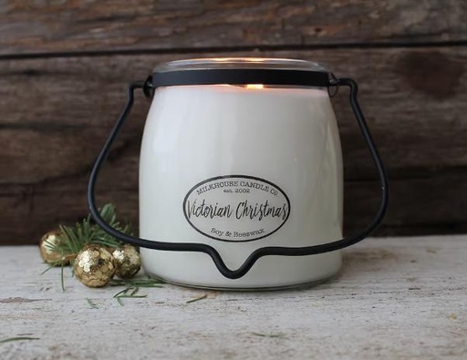 [14205] Small Butter Jar Victorian Christmas