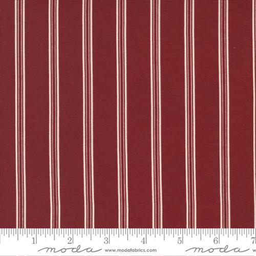 [49194-15] Burgundy Double Stripe