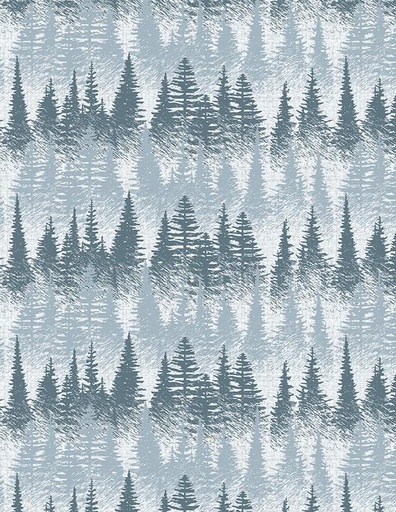[59028-144] White/Blue Tree Stripe