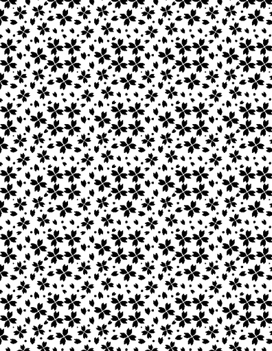 [66206-199] Floral Grid White