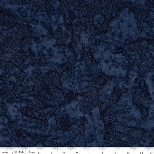 [BTHH207] Expressions Batiks Hand-Dyes Medium Blue Black