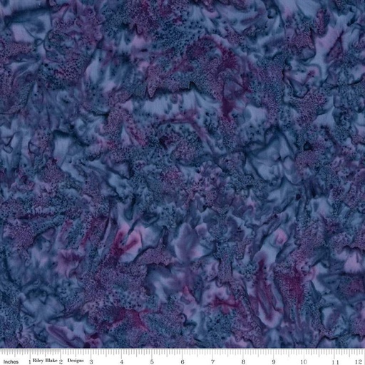[BTHH244] Expressions Batiks Hand-Dyes Dark Violet Blue Multi