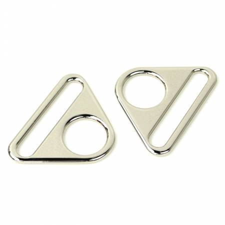 [STS186S] Two Triangle Rings 1 1/2" Nickel